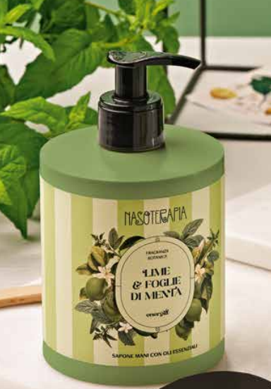 Sapone Mani Rigenerante Lime & Foglie di Menta Nasoterapia