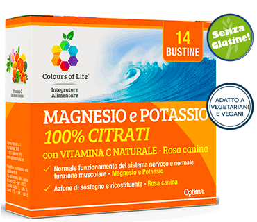 Magnesio e Potassio con Vitamina C Optima Naturals