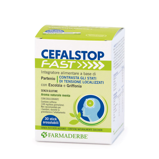 Cefal Stop Fast 30 Stick Orosolubili Farmaderbe