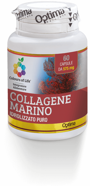 Collagene Marino Idrolizzato Puro 60 Capsule Optima Naturals