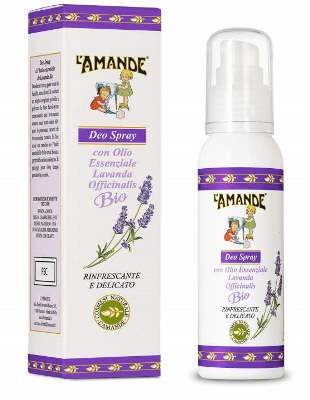 L'Amande Flüssigseife Lavendel Bio 300 Ml - Sanft Für Empfindliche Haut, Ohne Konservierungsstoffe, Mit Dosierer