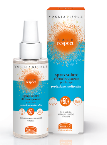 Spray Solare Effetto Trasparente SPF50+ Helan