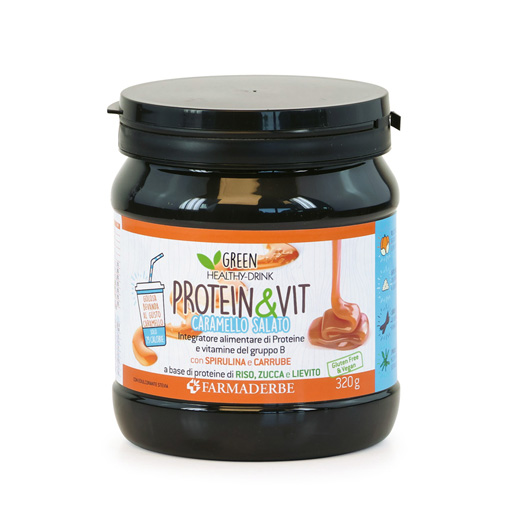 Protein & Vit Caramello Salato 320g Farmaderbe Protein & Vit Caramello Salato 320g Farmaderbe